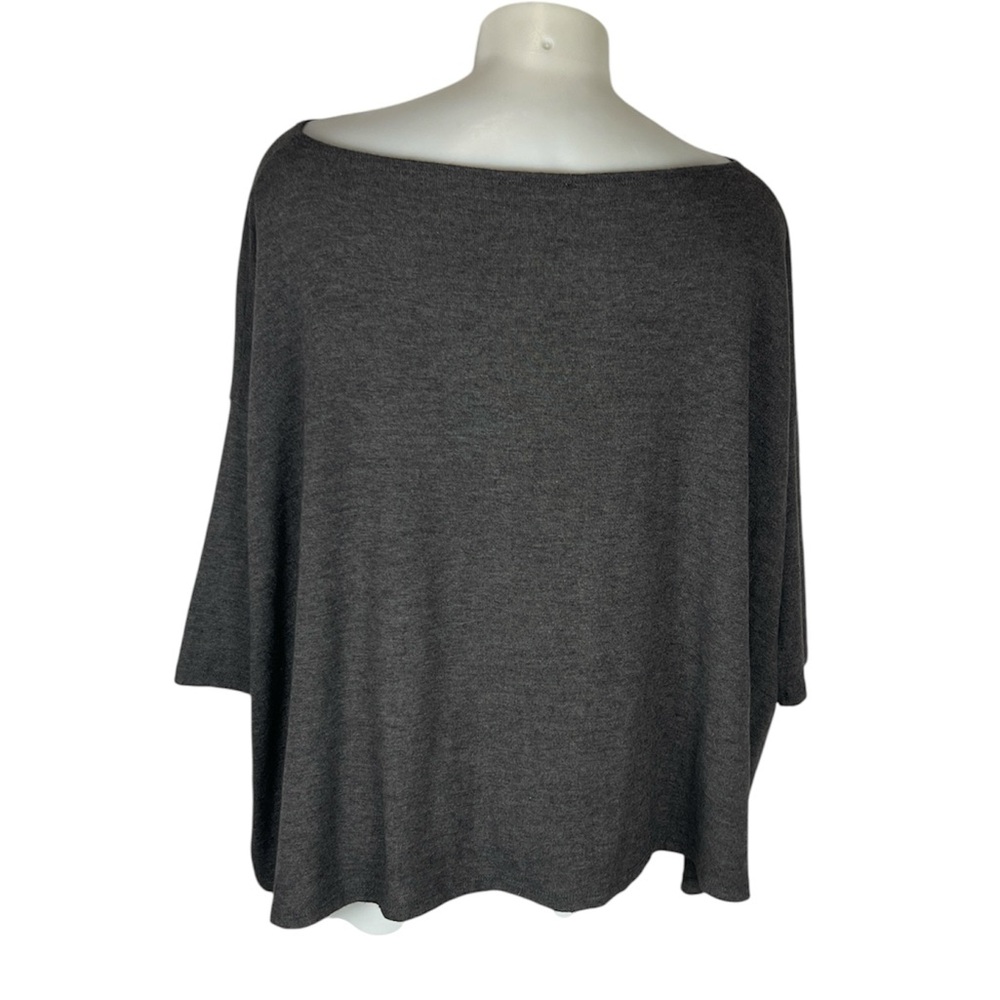 Stella & Dot women’s gray addy sweater poncho size Medium NWT - Picture 2 of 9